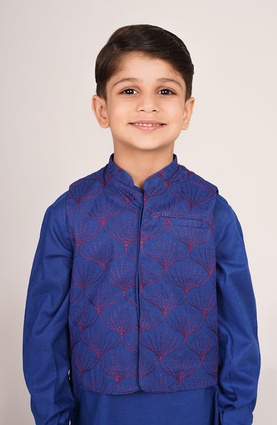Boys Embroidered Waistcoat 3piece Suit - SIS824225 - Shop Now at Leisure Club