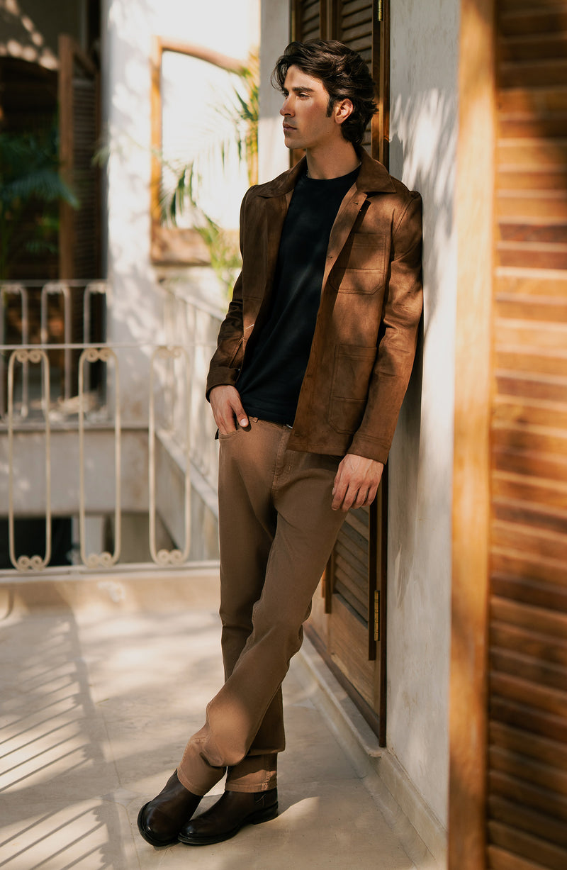 Men Shacket - SMWC403D425 - Shop Now at Shahnameh