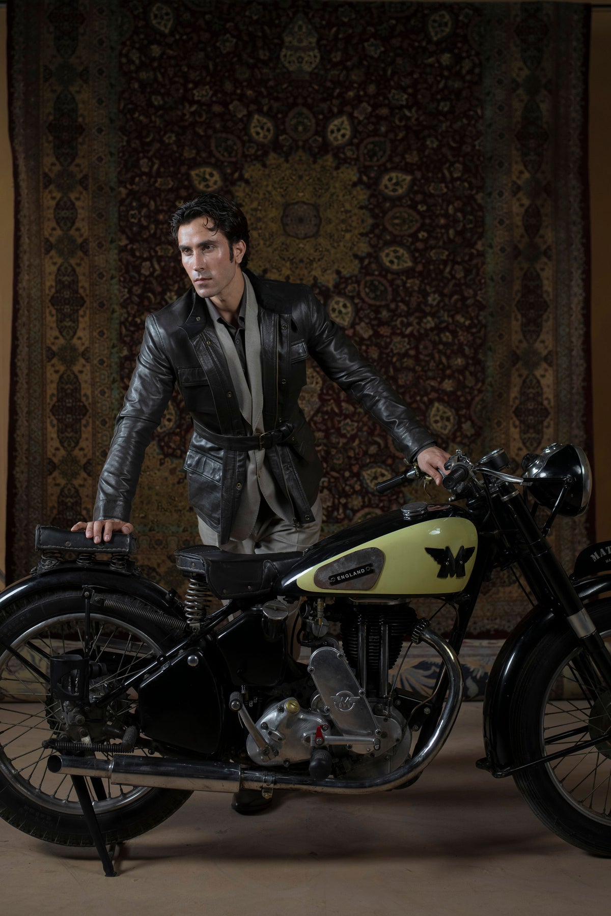 Royal Enfield Leather Biker Jacket - SLJ400426
