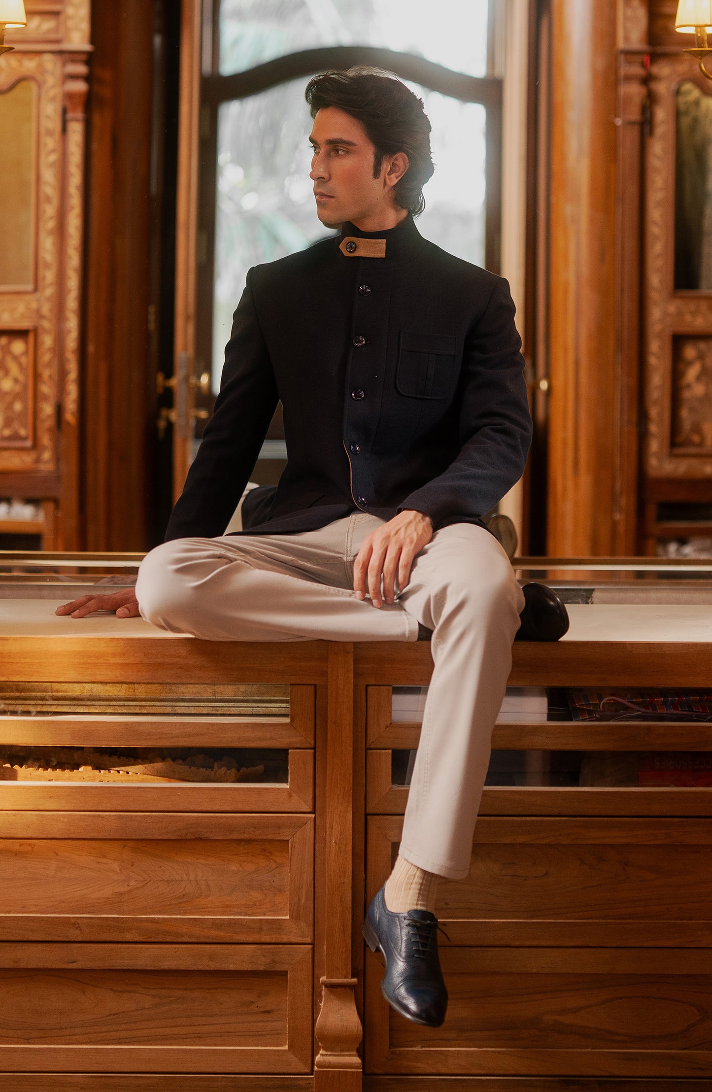 Basic Men Wool Coat - SMC707425 - Shop Now at Shahnameh