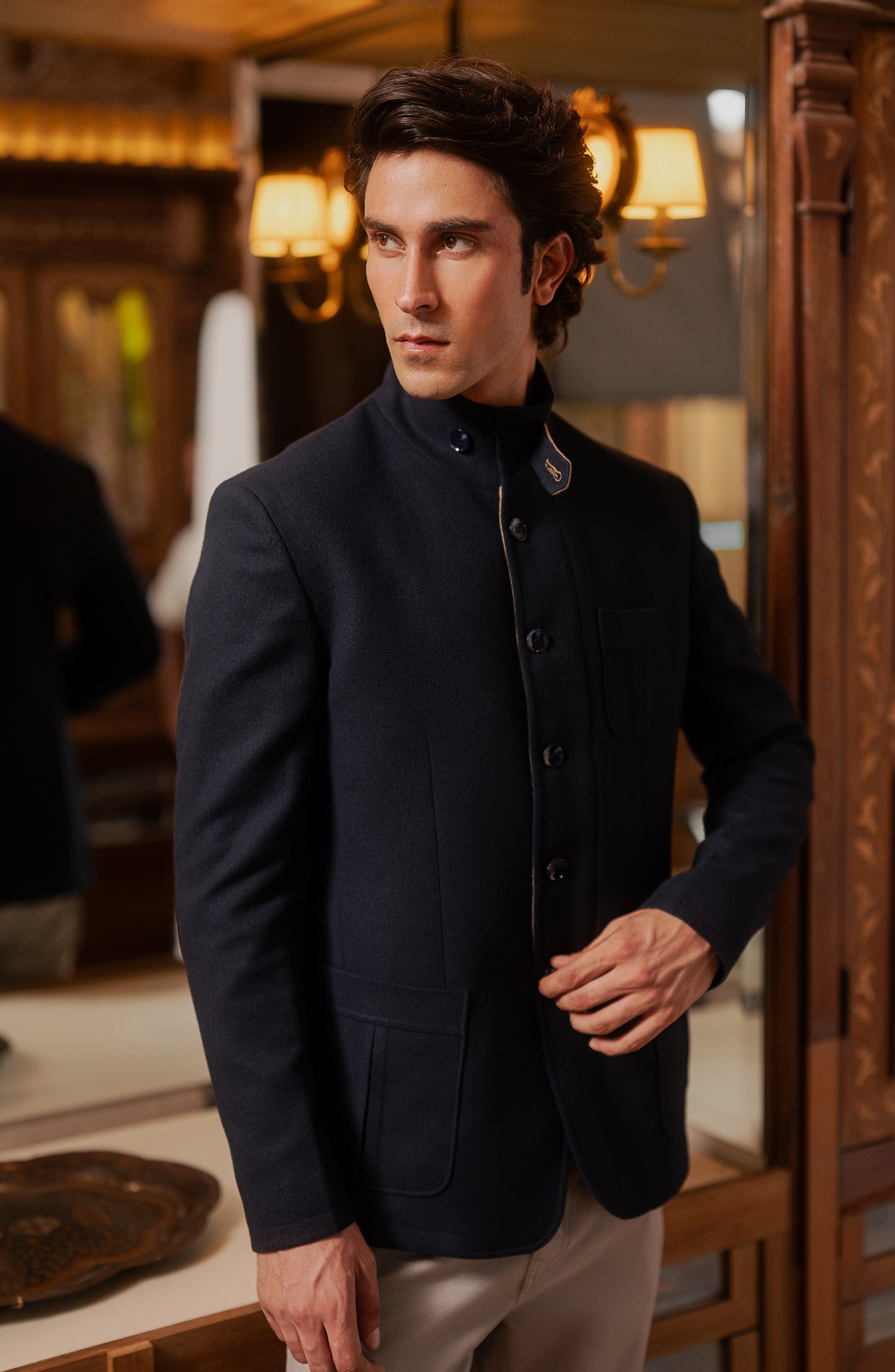 Basic Men Wool Coat - SMC707425 - Shop Now at Shahnameh