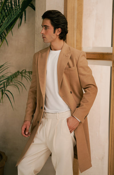 Basic Men Long Coat - SMC710425 - Shop Now at Shahnameh