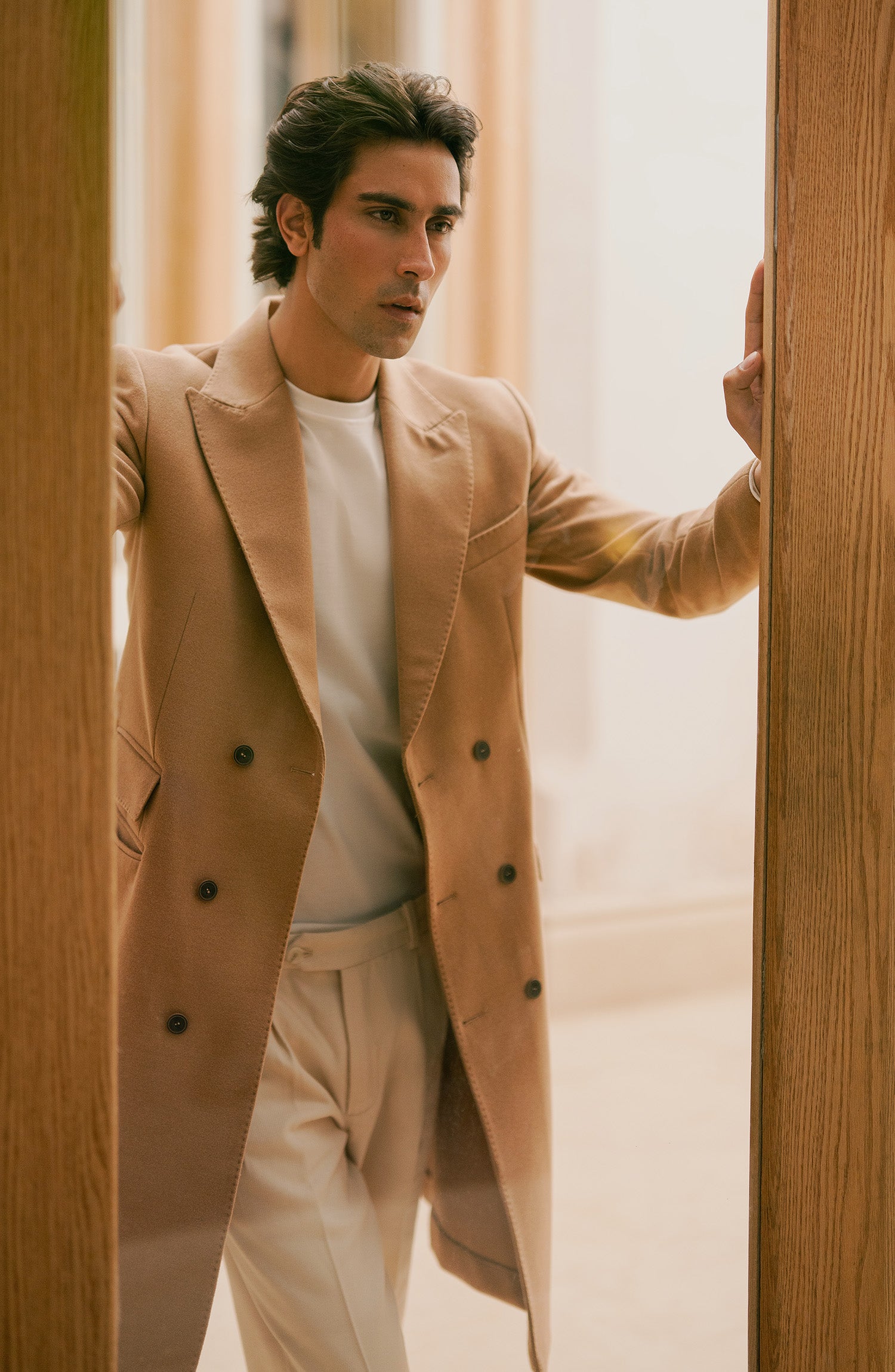 Basic Men Long Coat - SMC710425 - Shop Now at Shahnameh