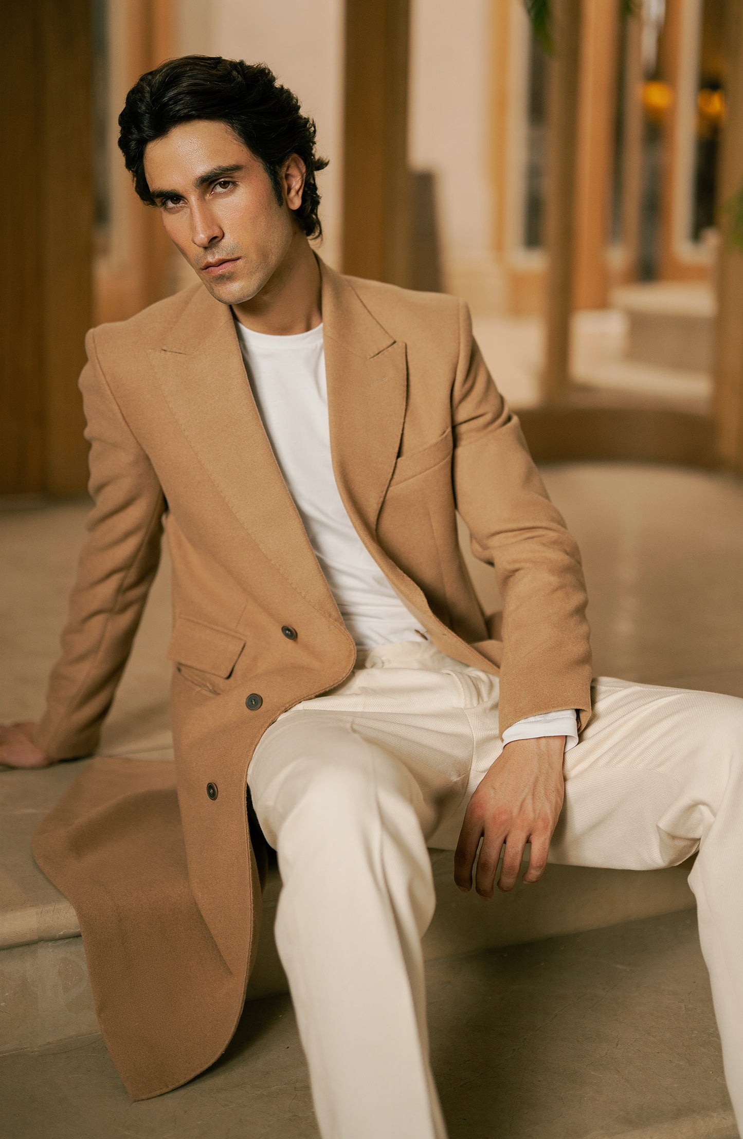 Basic Men Long Coat - SMC710425 - Shop Now at Shahnameh