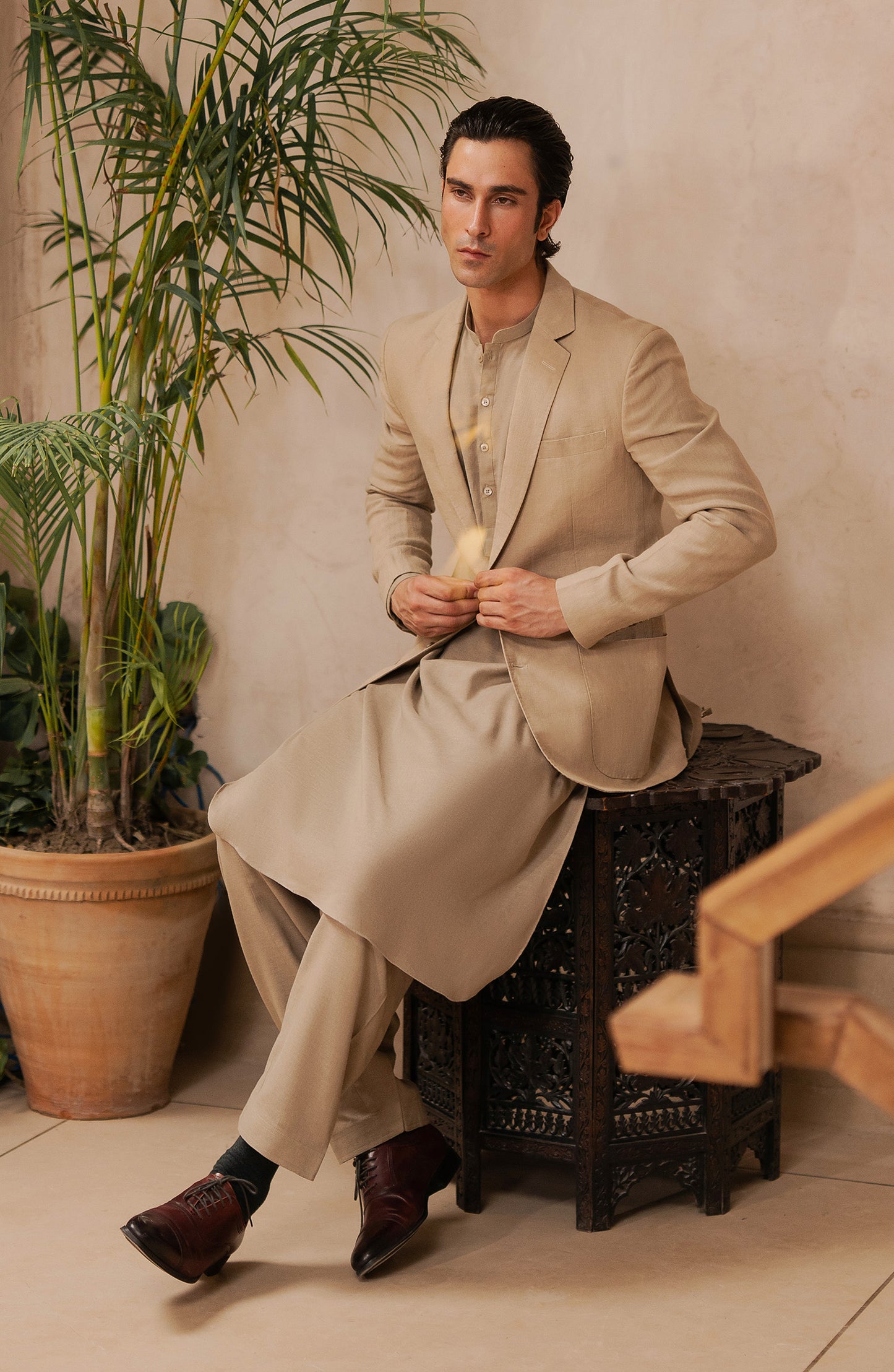 Men's Band Coat - SMC806C225