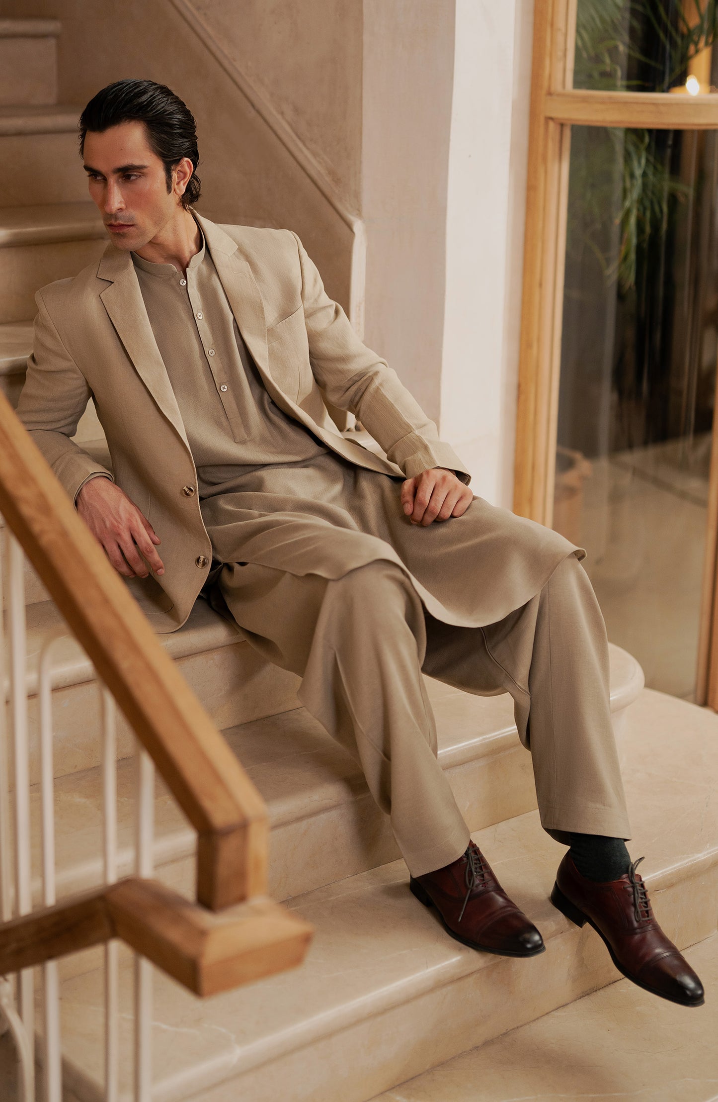 Men's Band Coat - SMC806C225