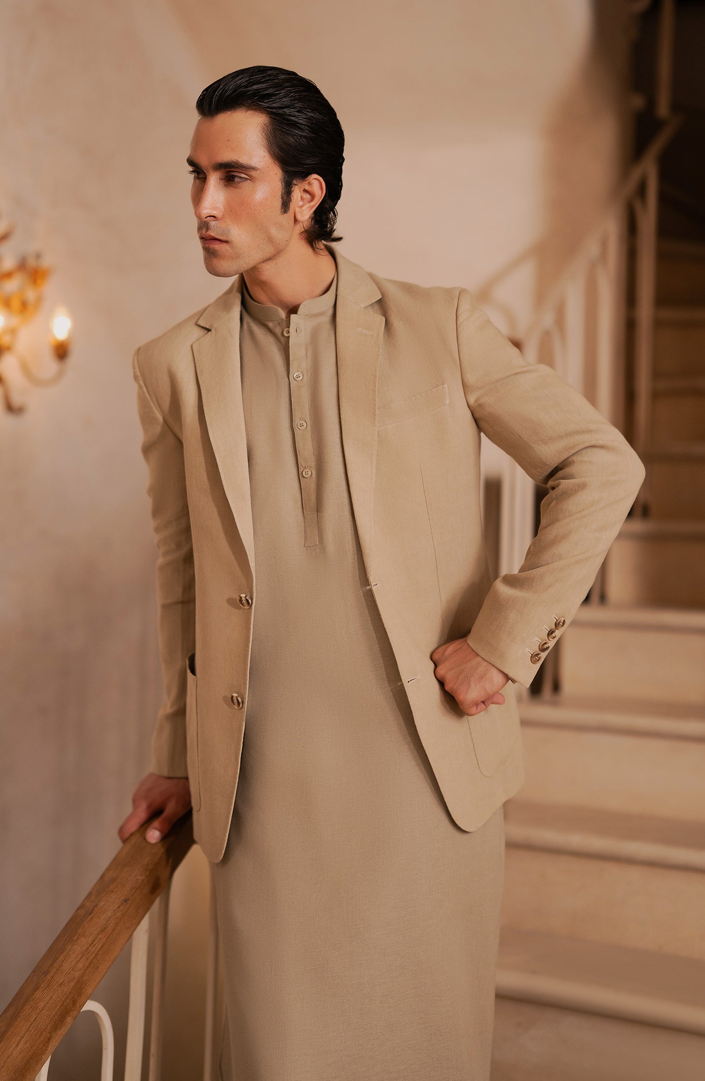 Men's Band Coat - SMC806C225