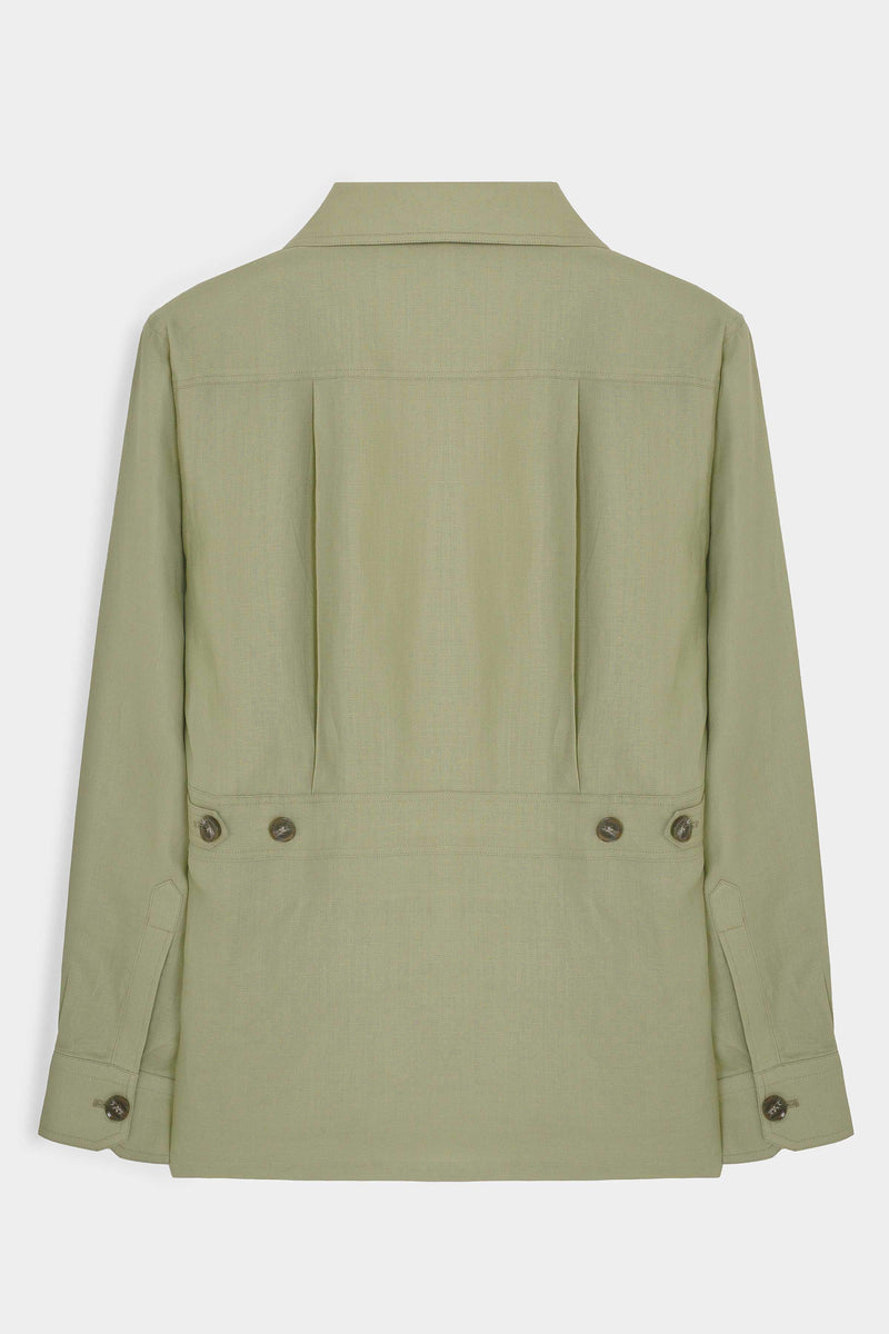 Linen Safari Shacket - SMC933126