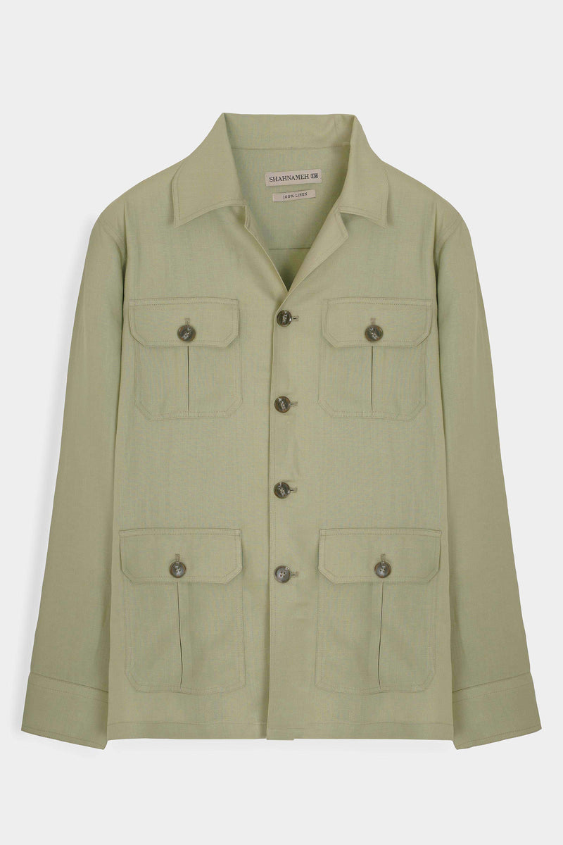 Linen Safari Shacket - SMC933126