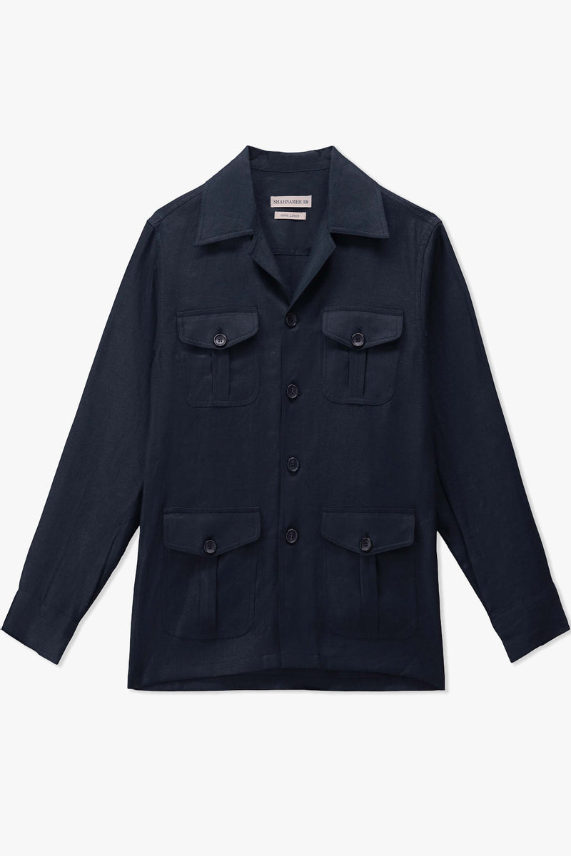Linen Safari Shacket - SMJ914126