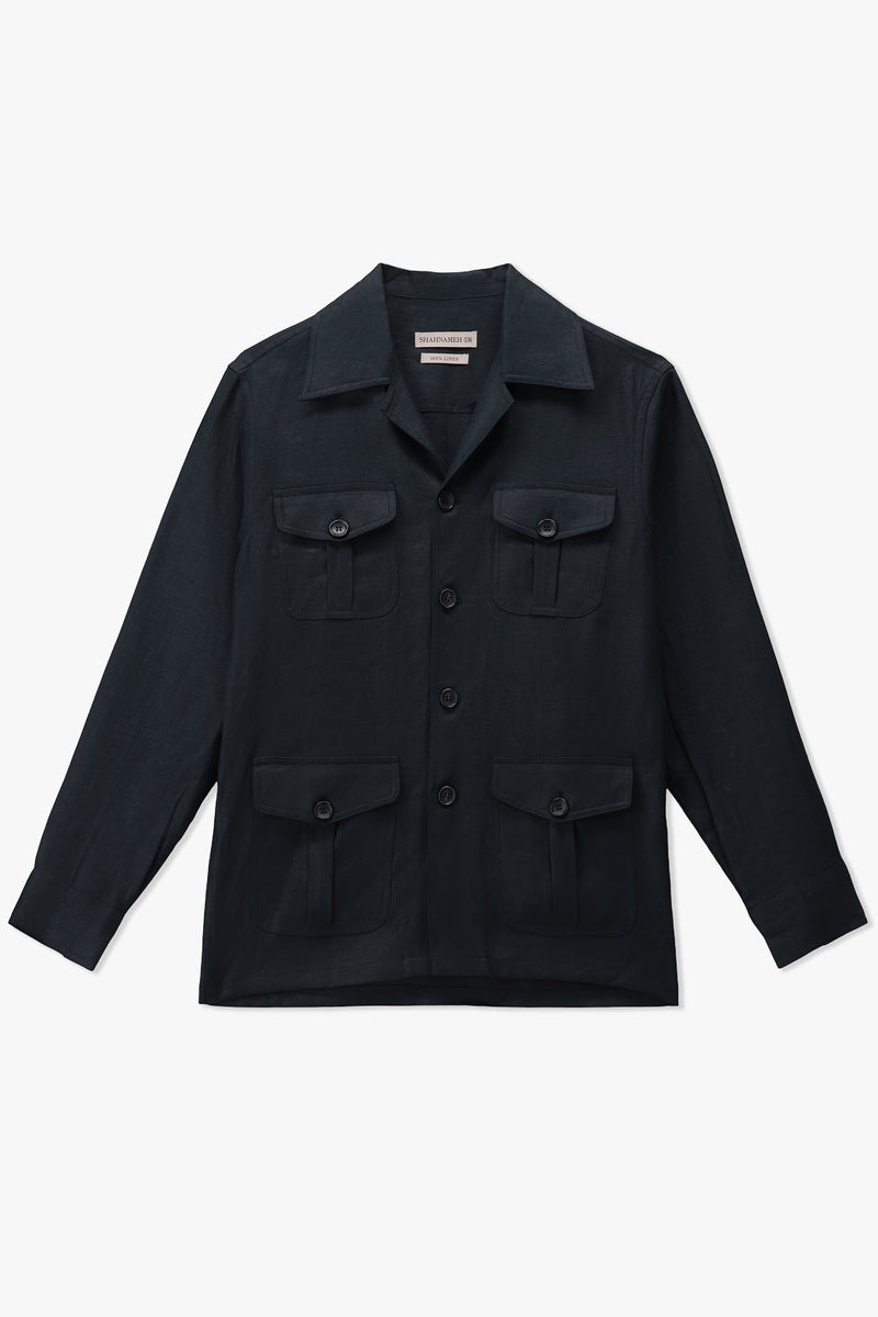 Linen Safari Shacket - SMJ914126