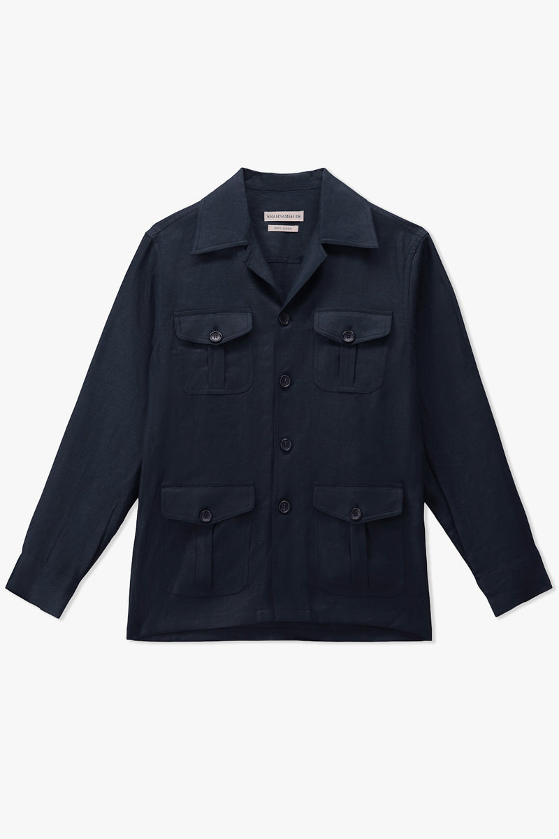 Linen Safari Shacket - SMJ914126