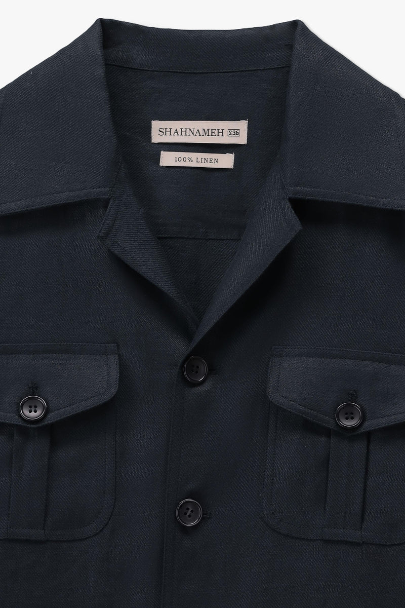 Linen Safari Shacket - SMJ914126