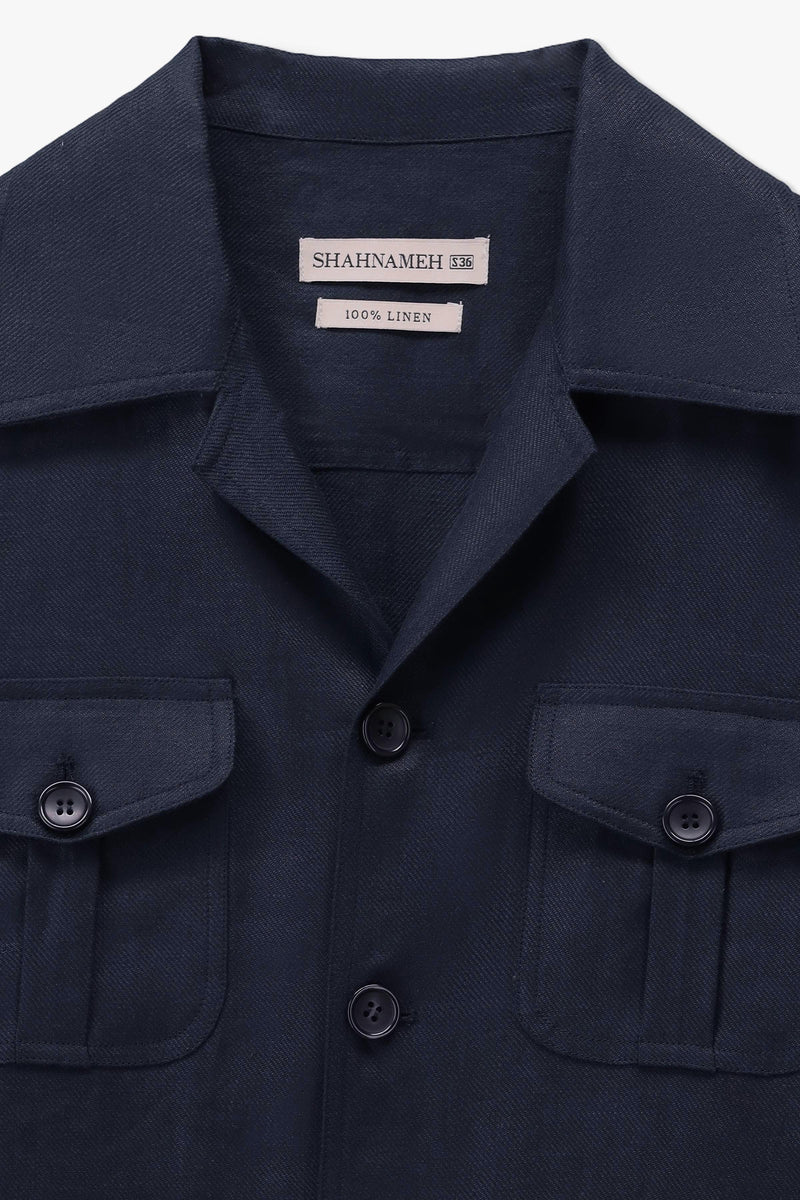 Linen Safari Shacket - SMJ914126