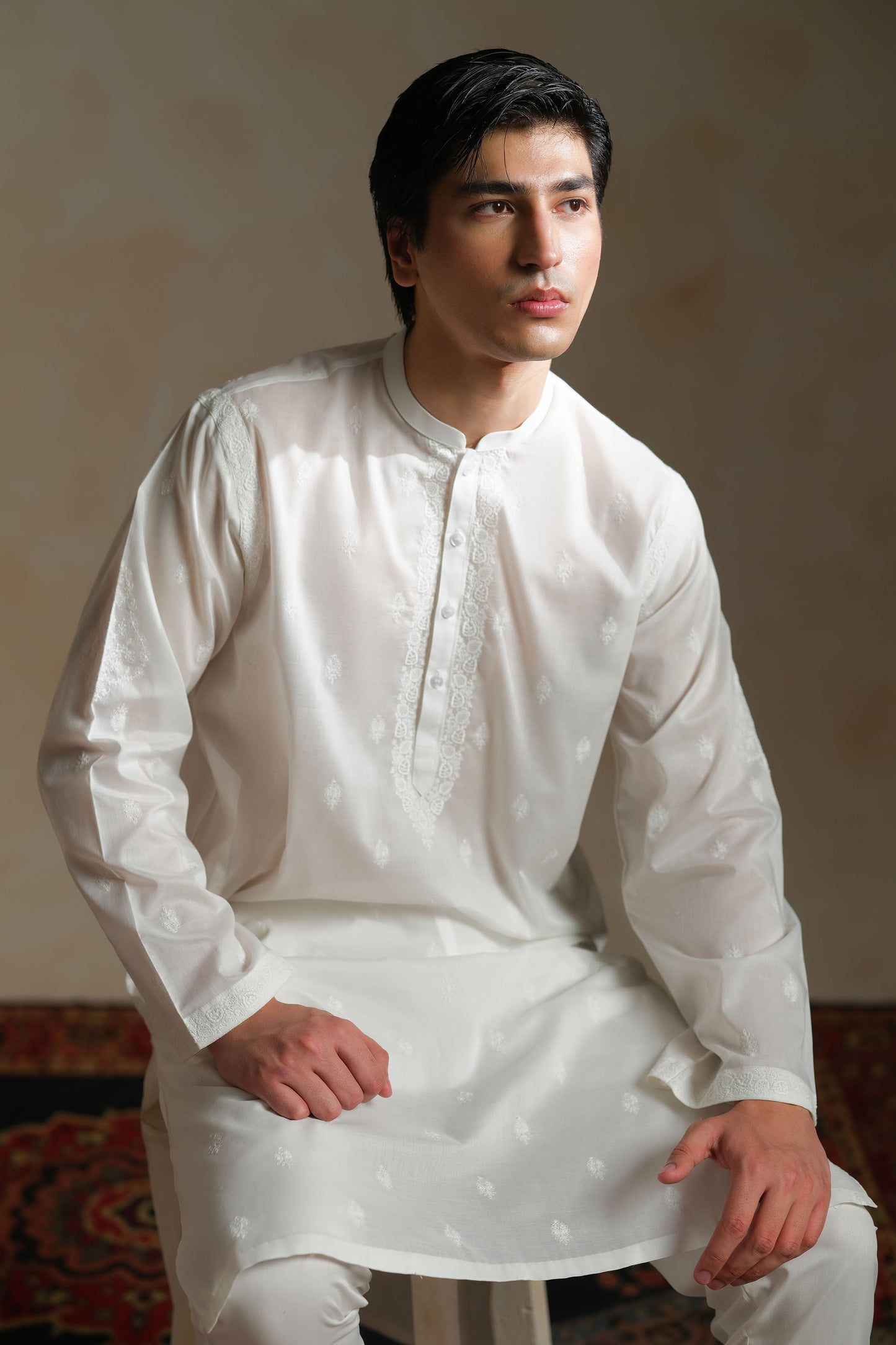 Embroidered Booti Kurta - SMK100126