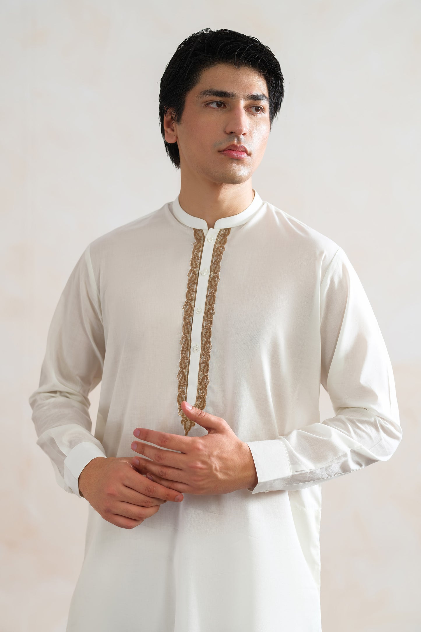 Paisly Embroidered Kurta - SMK103126