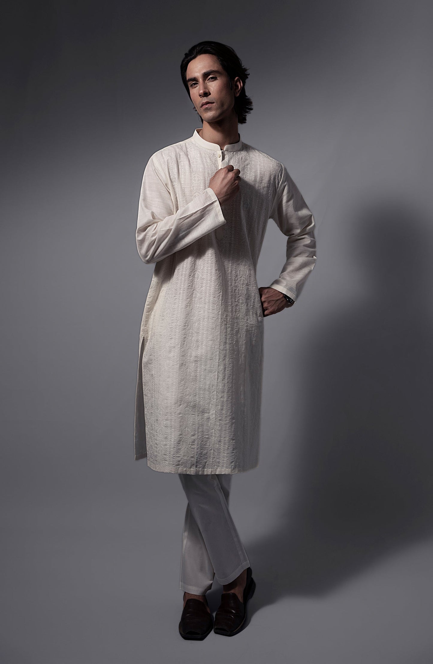Mens Embroidered Kurta - Shop Now at Shahnameh