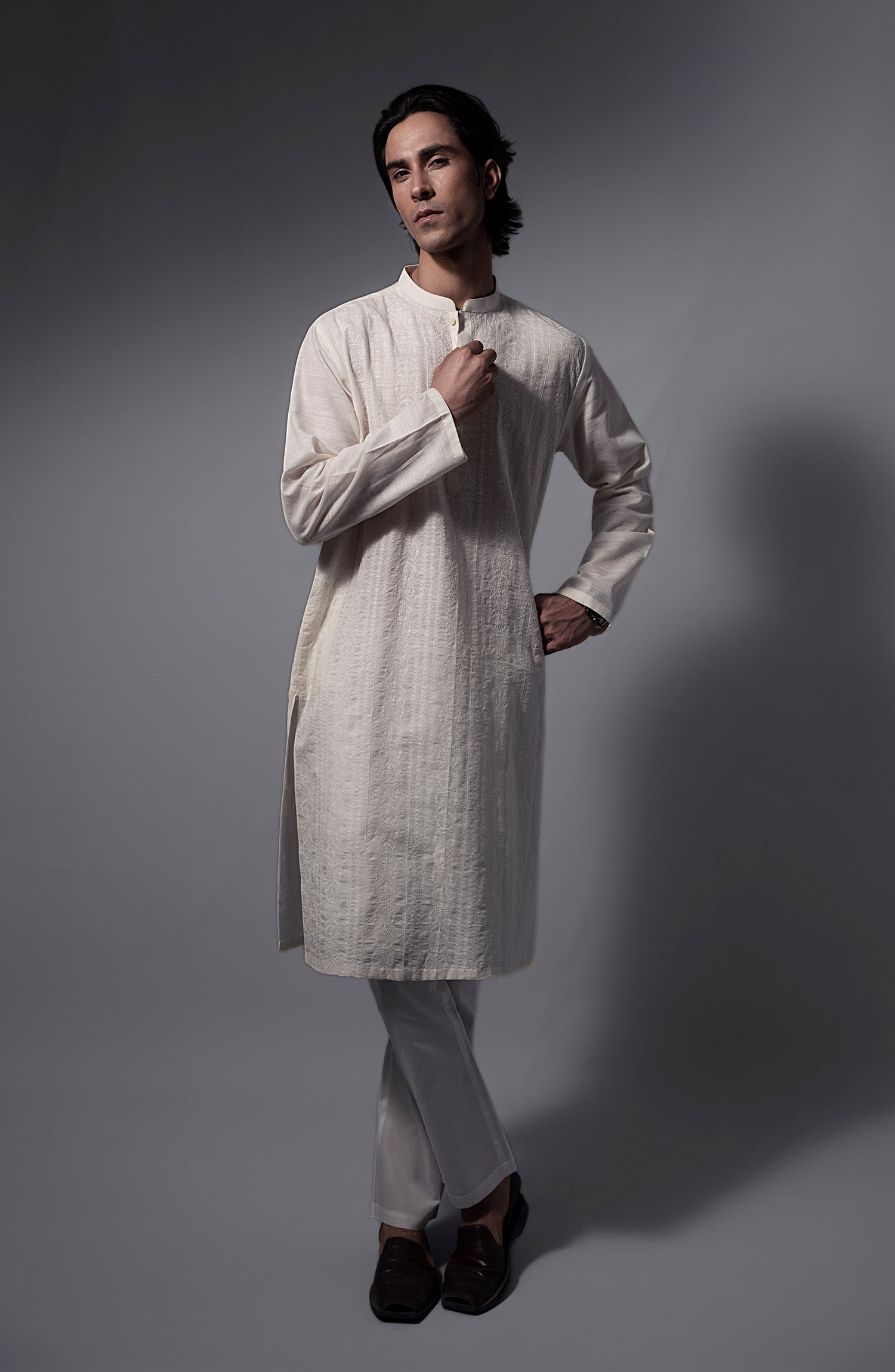 Mens Embroidered Kurta - Shop Now at Shahnameh