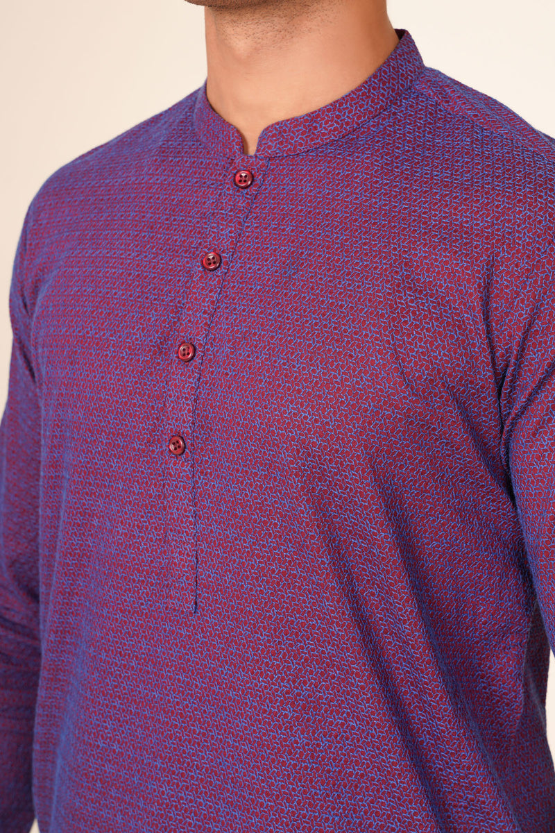 Men's Schifli Embroidered Kurta - Shop Now at Shahnameh