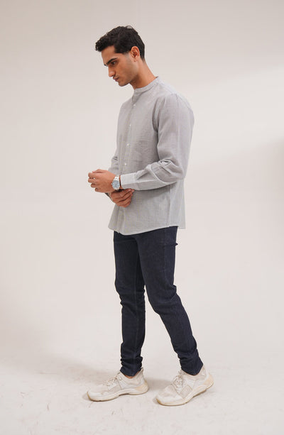 Men's Cotton Linen Shirt-Regular Fit
