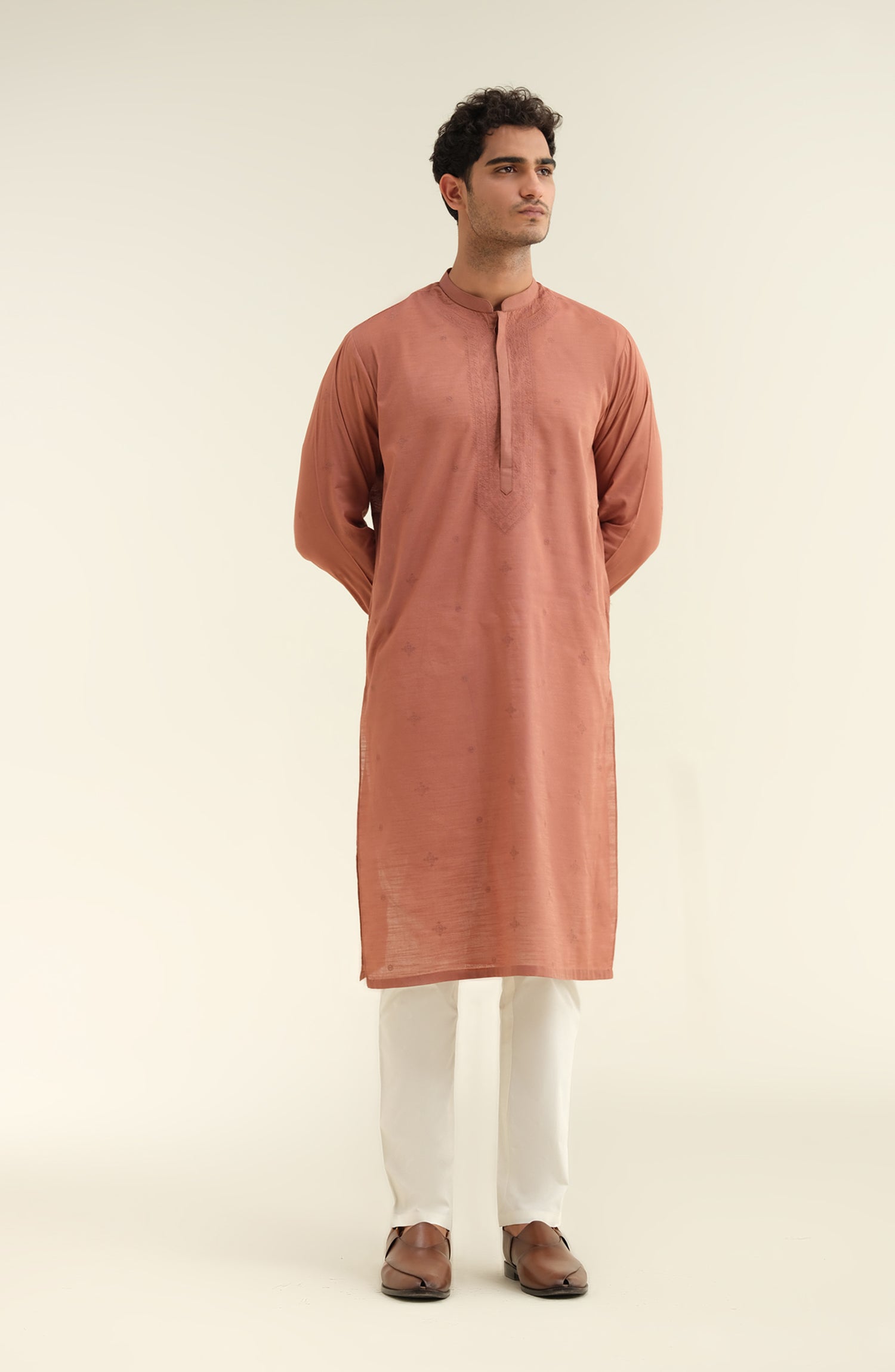 Men's Embroidered Kurta - Shop Now at Shahnameh