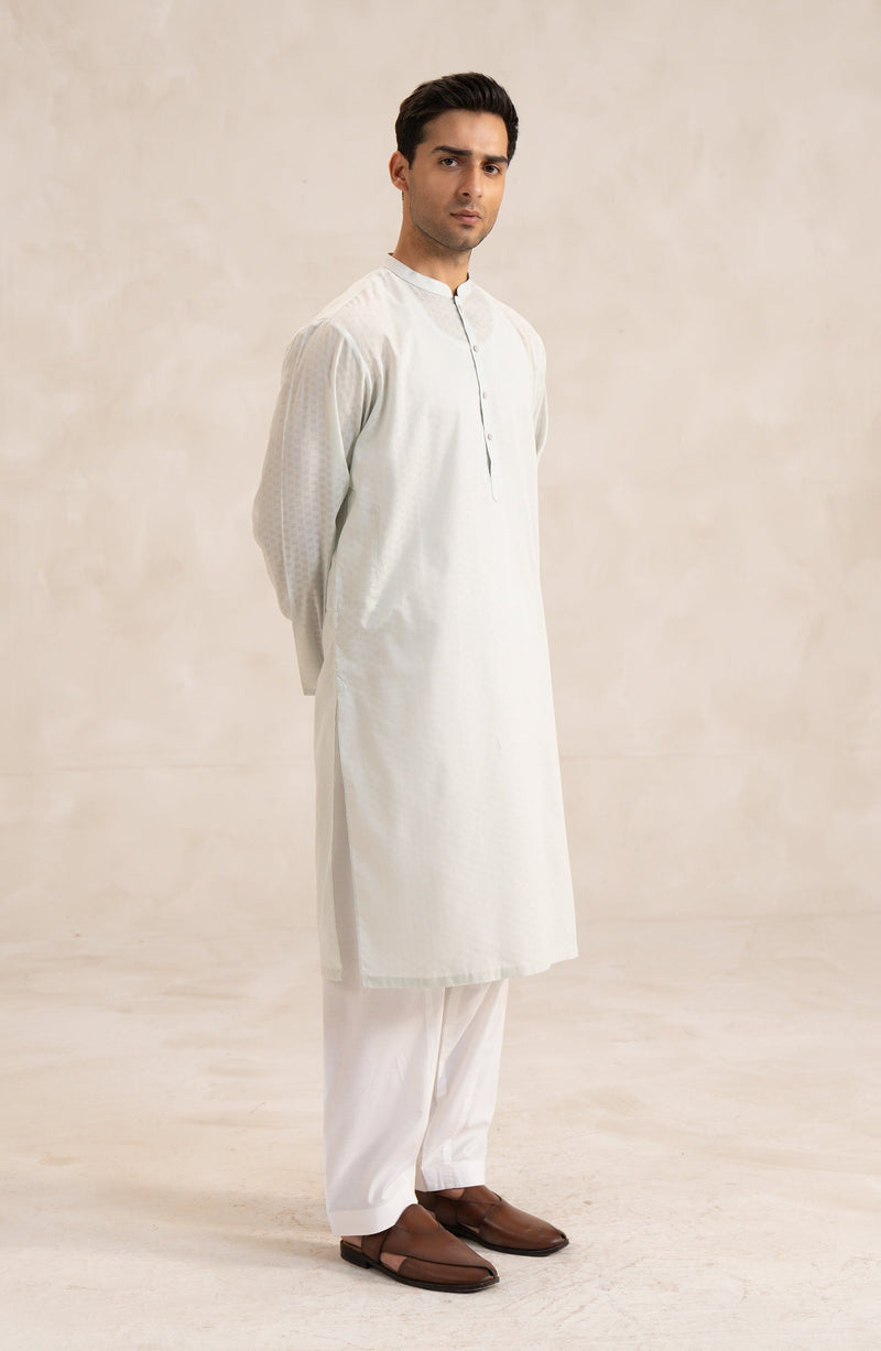 Men's Jacquard Kurta - Shop Now at Shahnameh