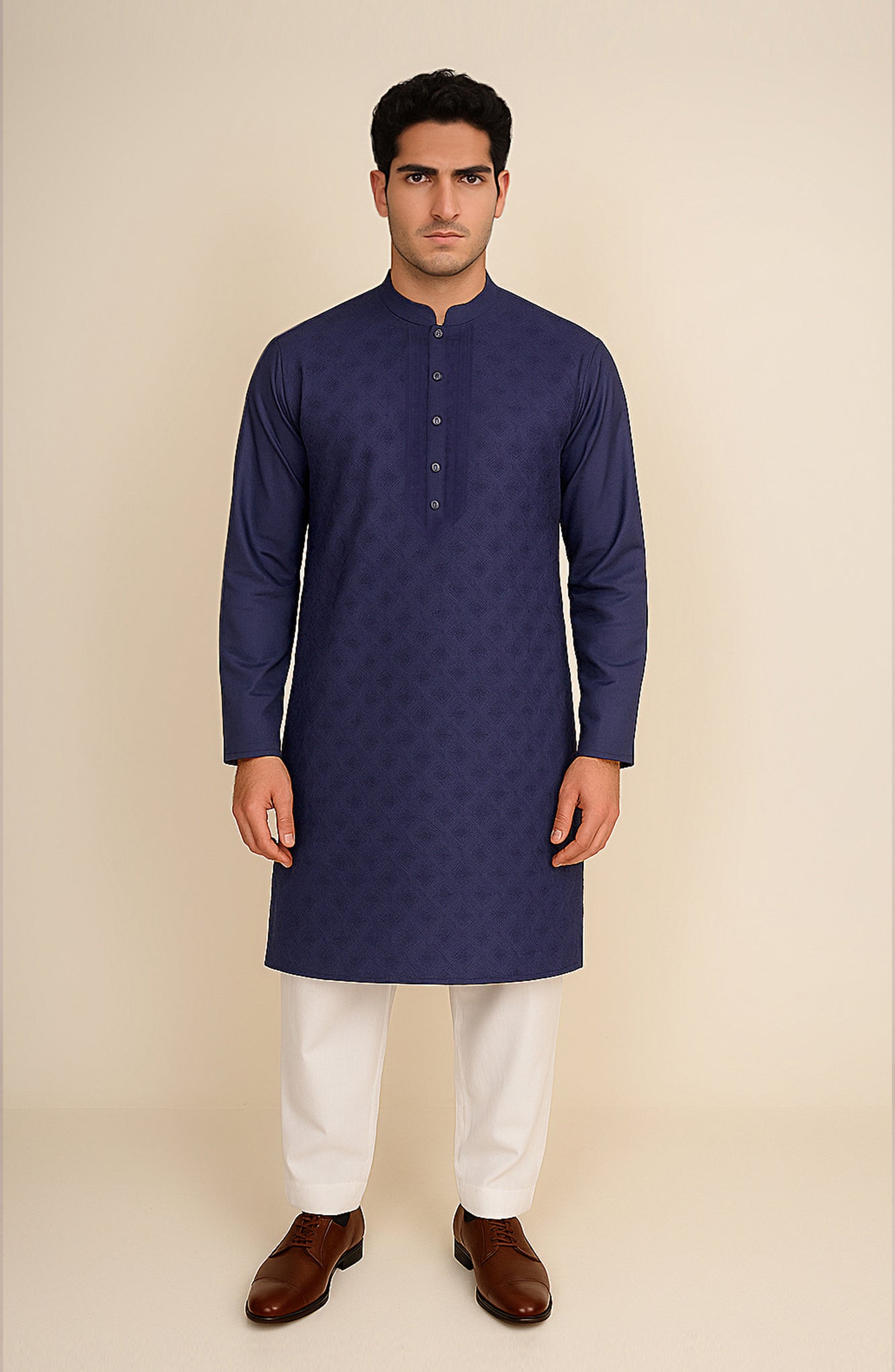 Men's Front Embroiderd Kurta