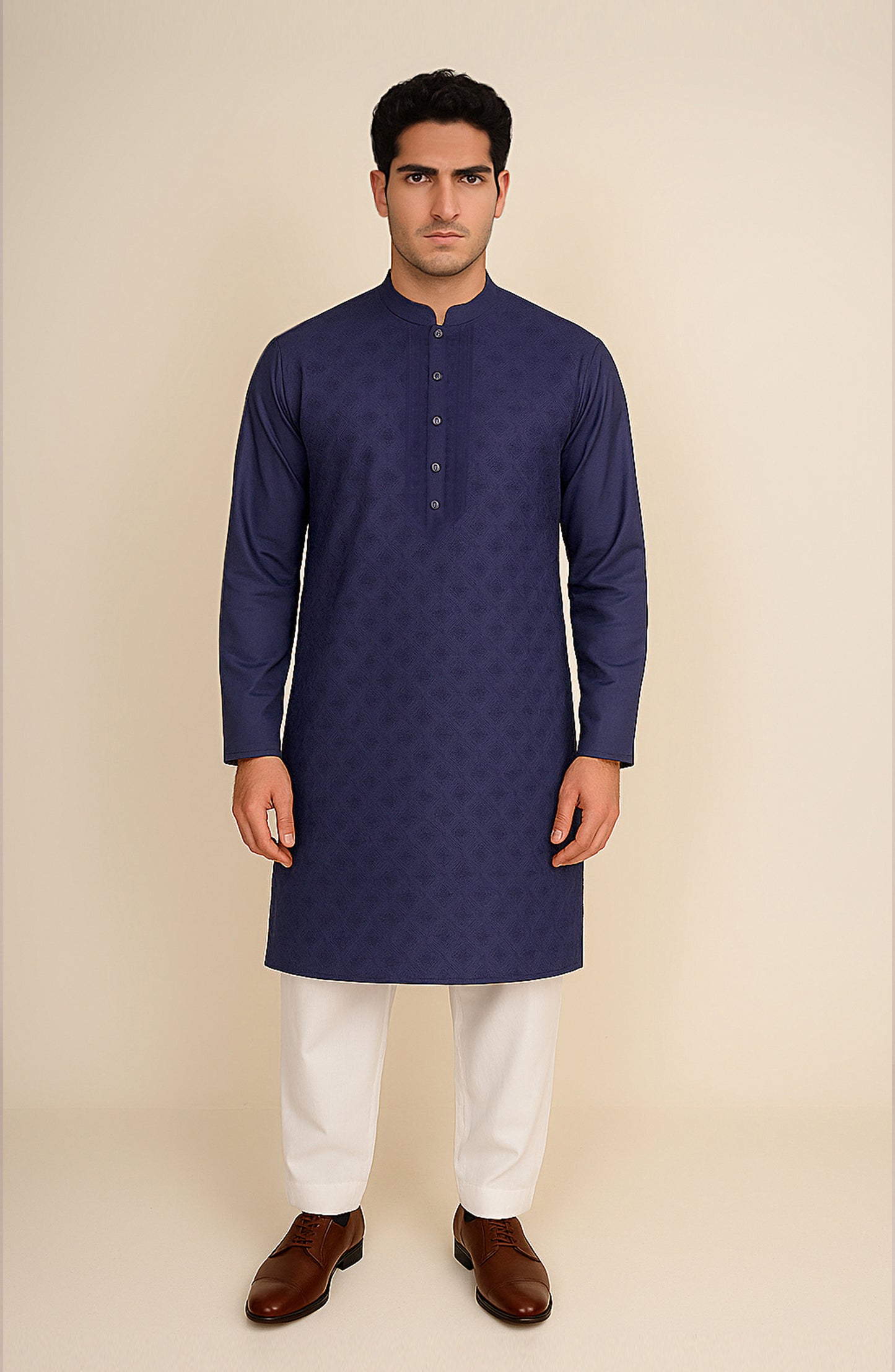 Men's Front Embroiderd Kurta