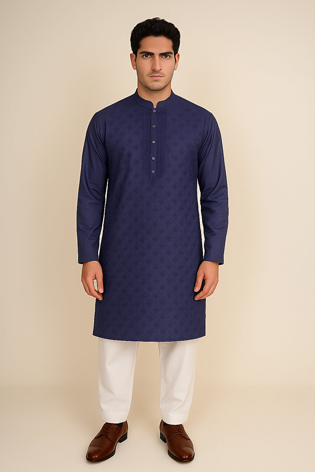 Men's Front Embroiderd Kurta
