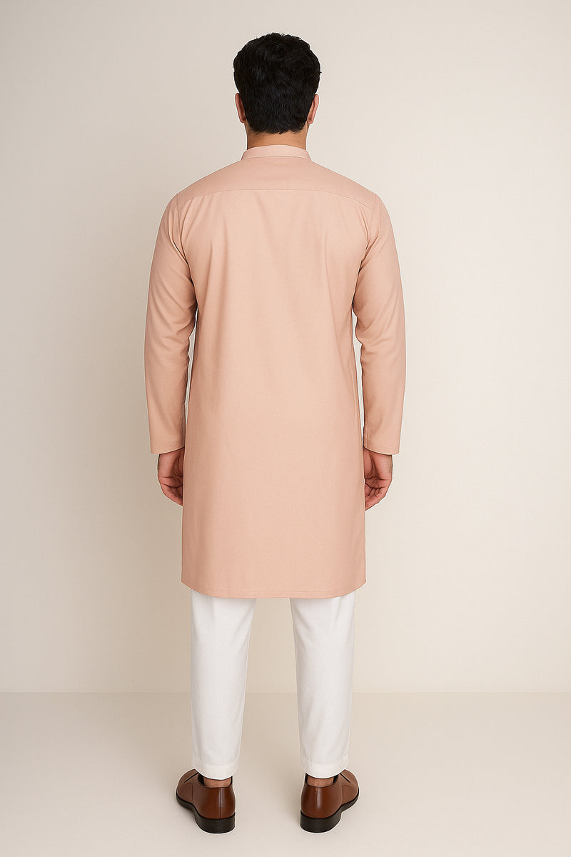 Men's Front Embroidered Kurta - Shop Now at Shahnameh