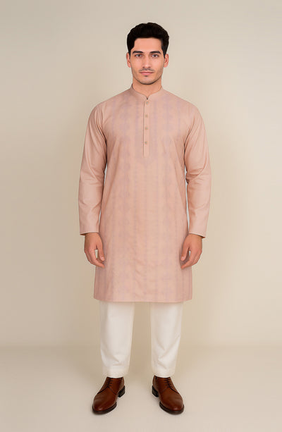 Men's Front Embroidered Kurta