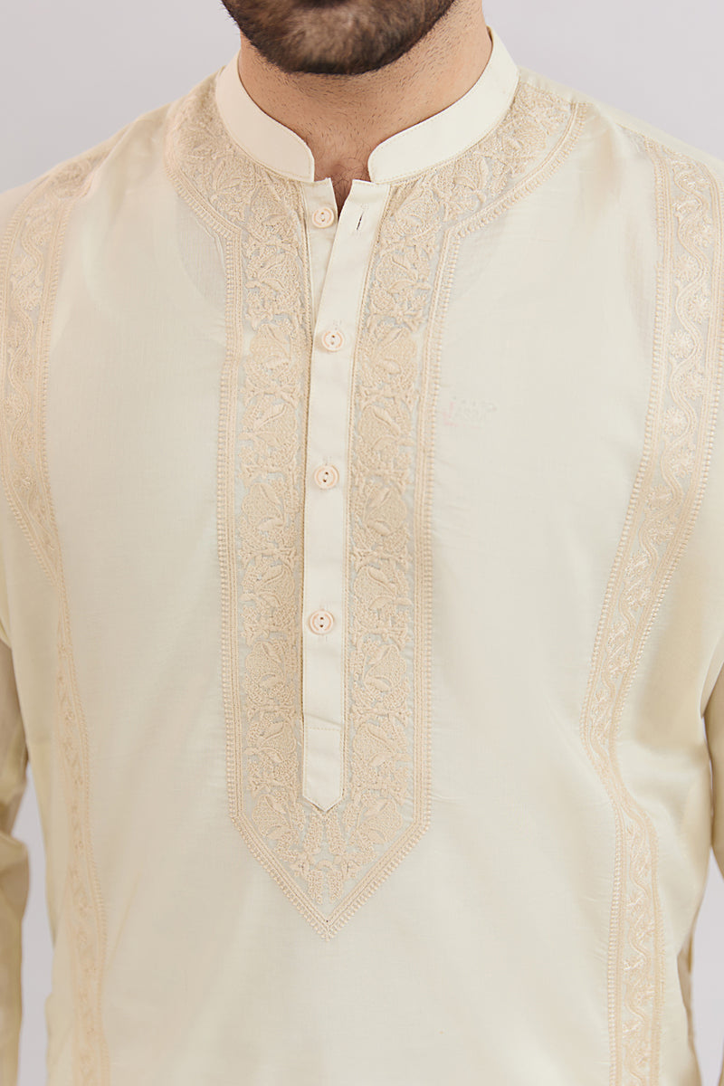 Chikankari Embroidered Kurta - SMK833225