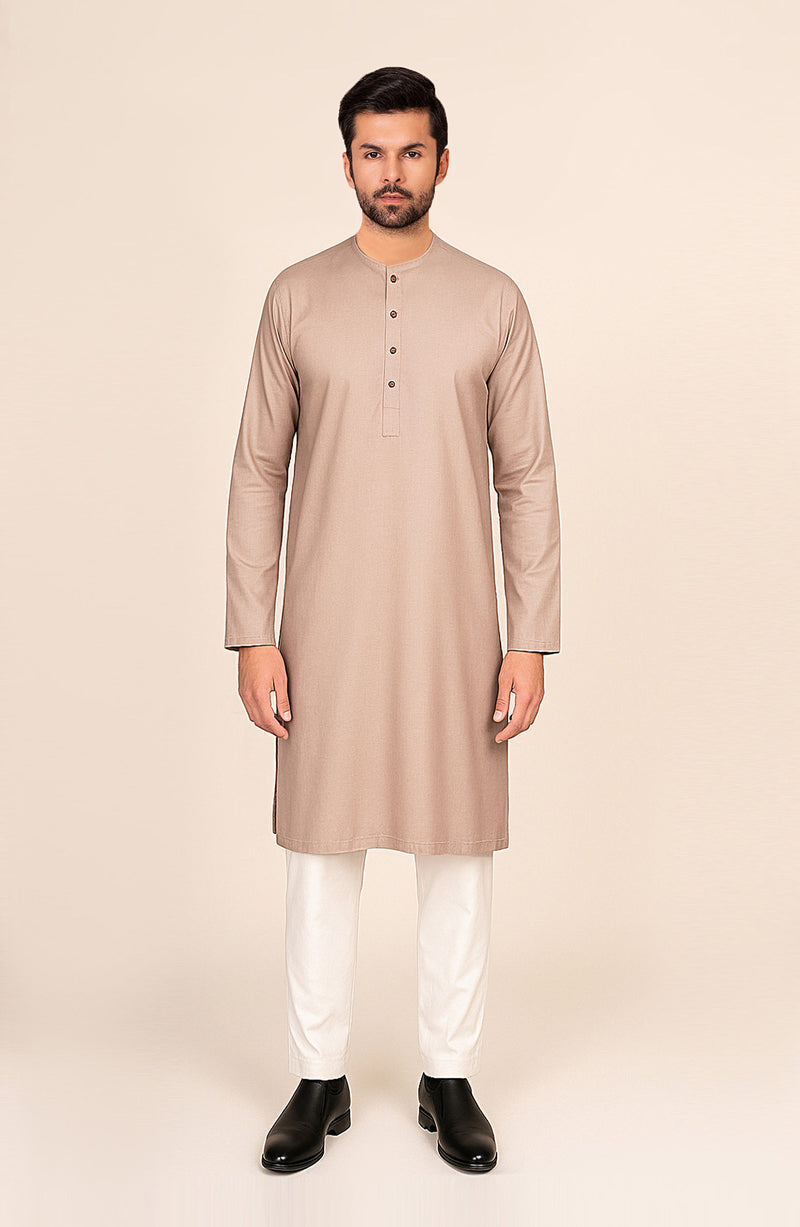 Men's Round Binding Kurta - SMK834225 - Shop Now at Shahnameh
