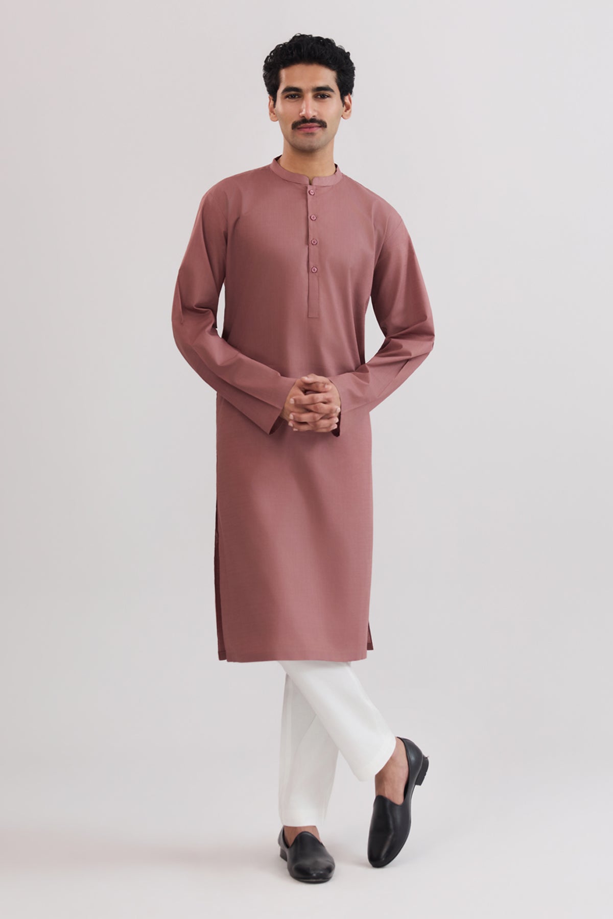 Men Band Collar Kurta - SMK836225 - Shop Now at Shahnameh