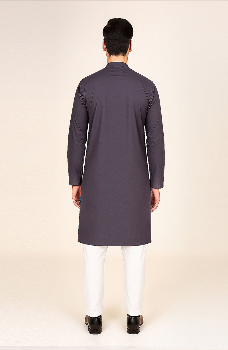 Men's Band Collar Kurta - SMK837225 - Shop Now at Shahnameh