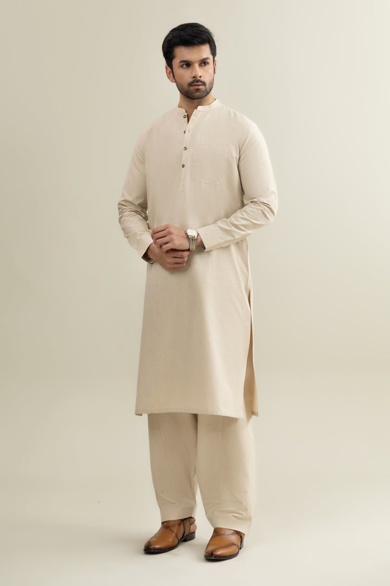 Band Collar Suit - SMS201425 - Shop Now at Shahnameh