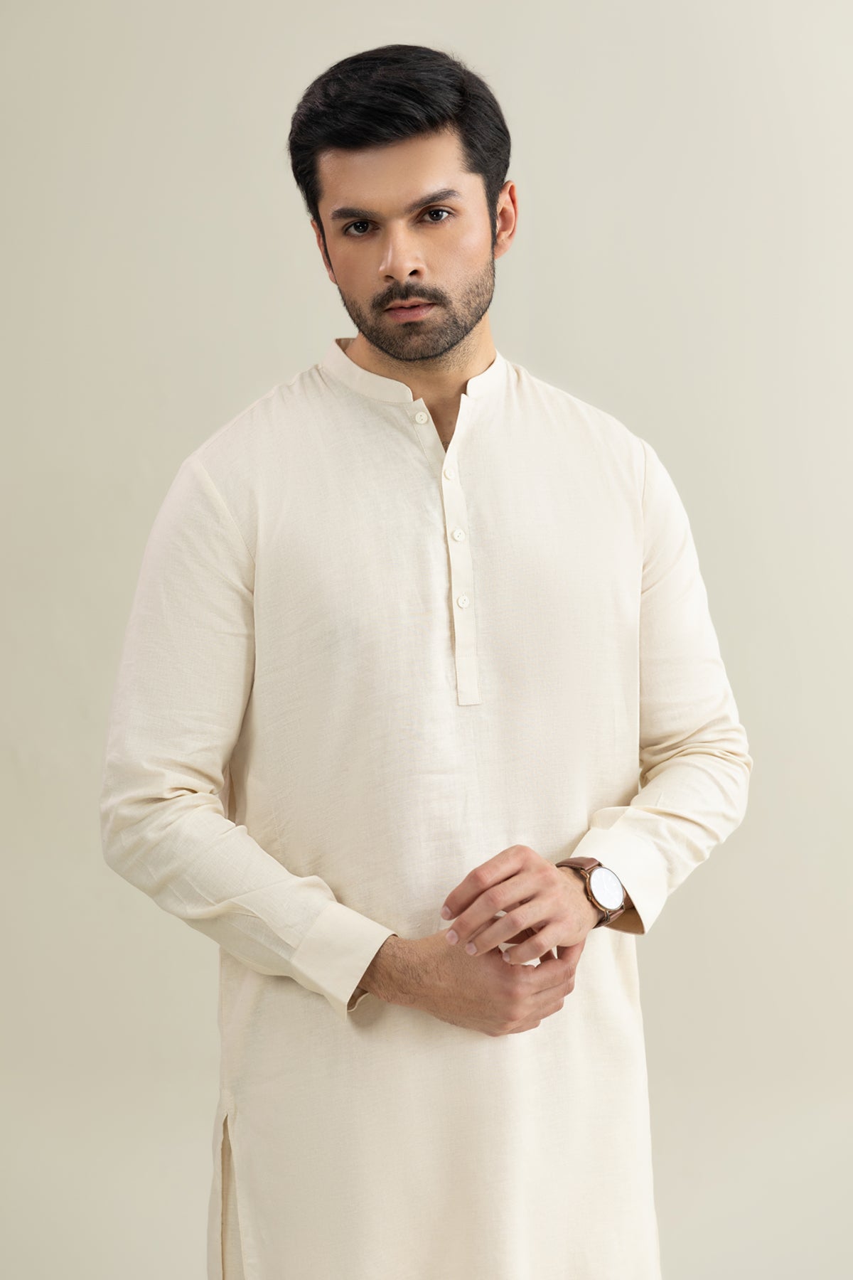 Band Collar Suit - SMS210425