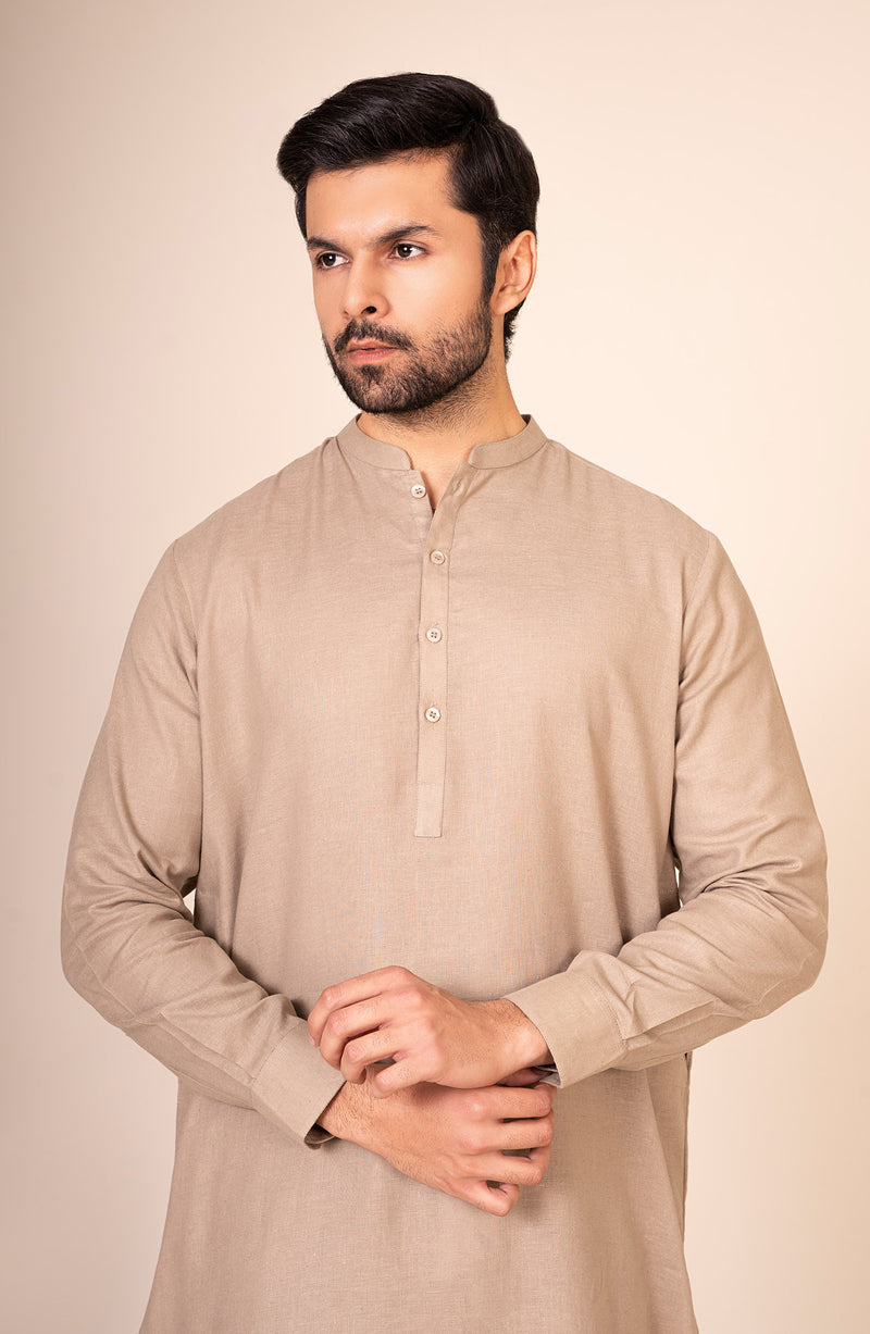 Band Collar Suit - SMS211425 - Shop Now at Shahnameh