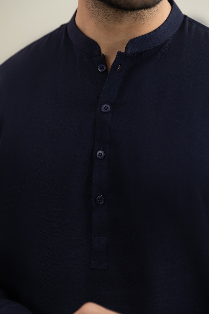 Band Collar Suit - SMS215425 - Shop Now at Shahnameh