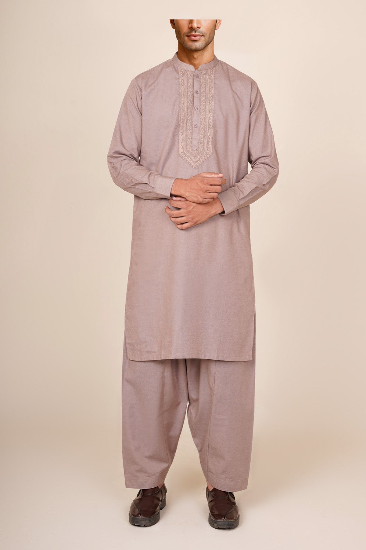 Men Embroidered Suit - Shop Now at Shahnameh