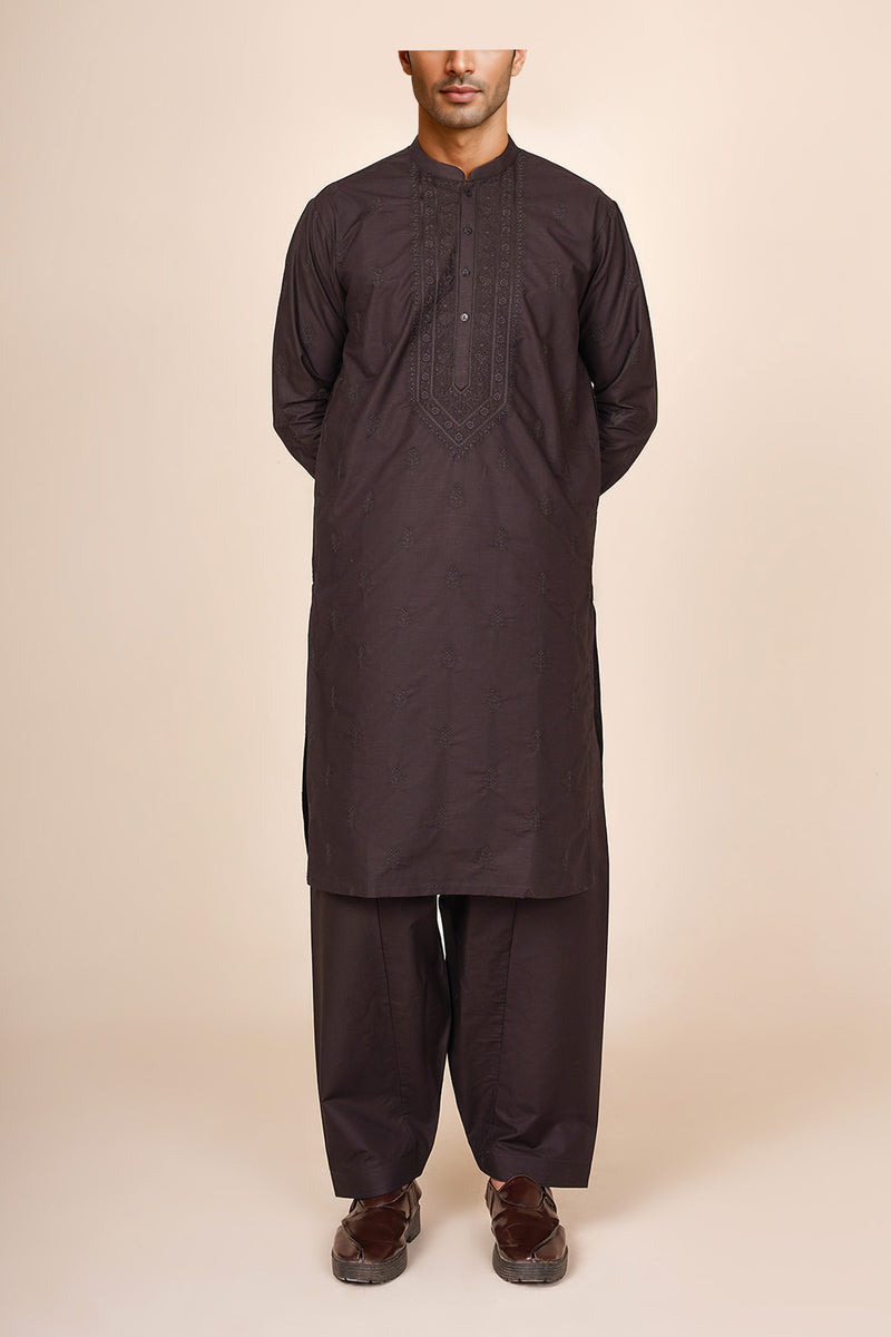 Men's Embroidered Suit - Shop Now at Shahnameh