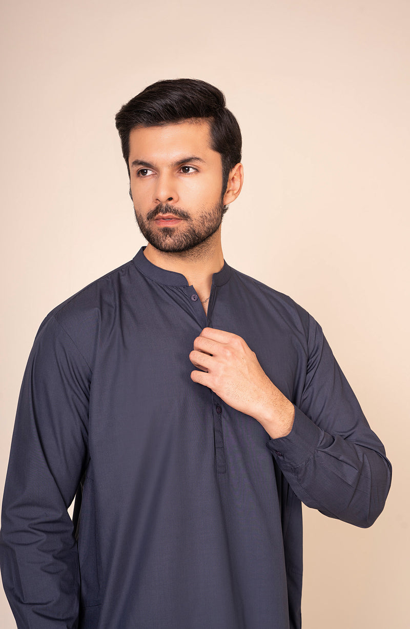 Pima Cotton Dobby Premium Suit - SMS233425 - Shop Now at Shahnameh