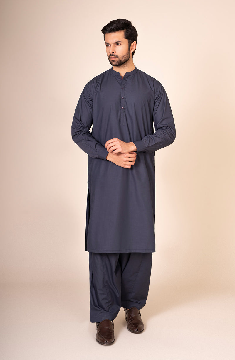 Pima Cotton Dobby Premium Suit - SMS233425 - Shop Now at Shahnameh