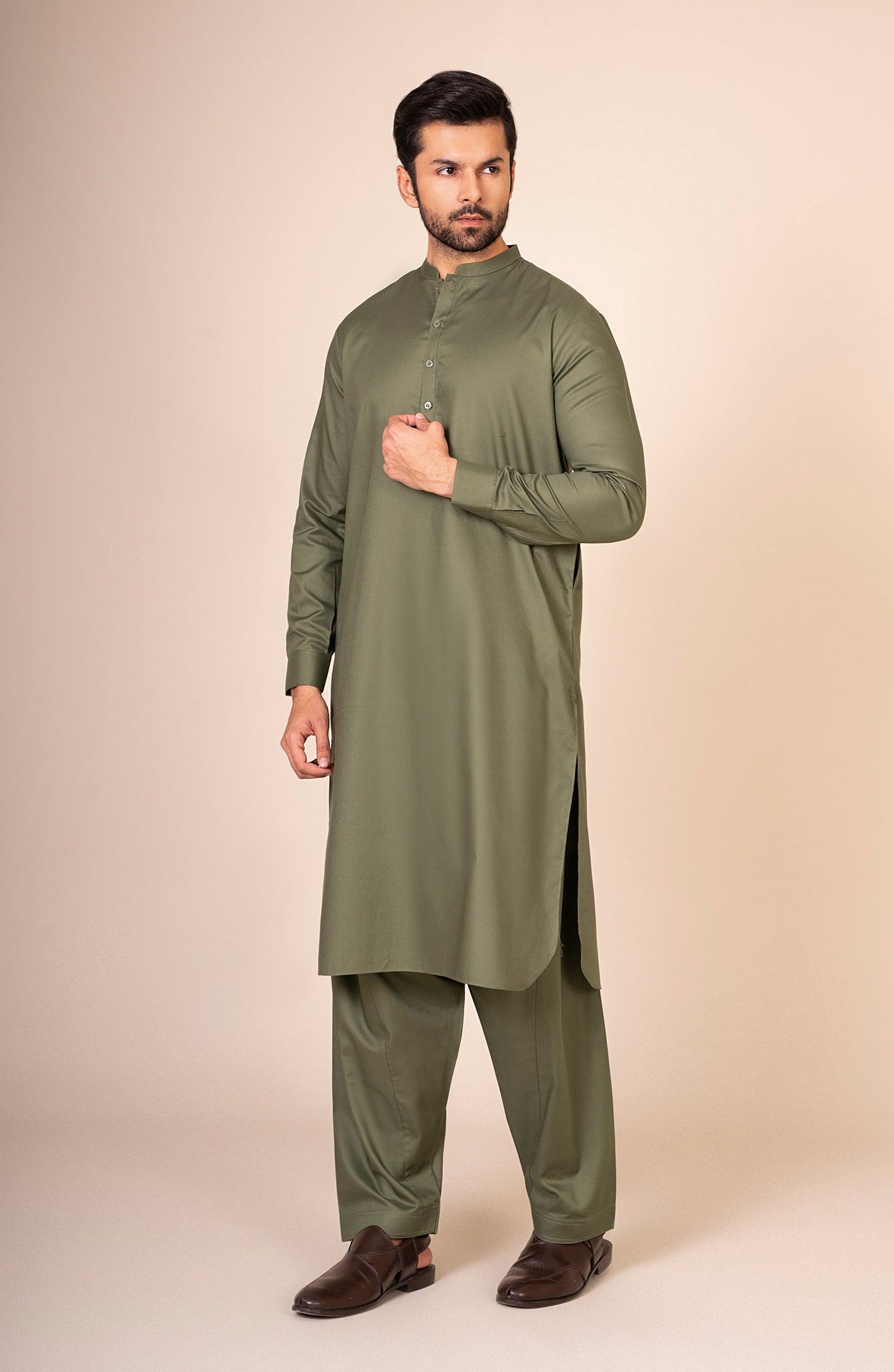 Pima Cotton Dobby Premium Suit - SMS234425