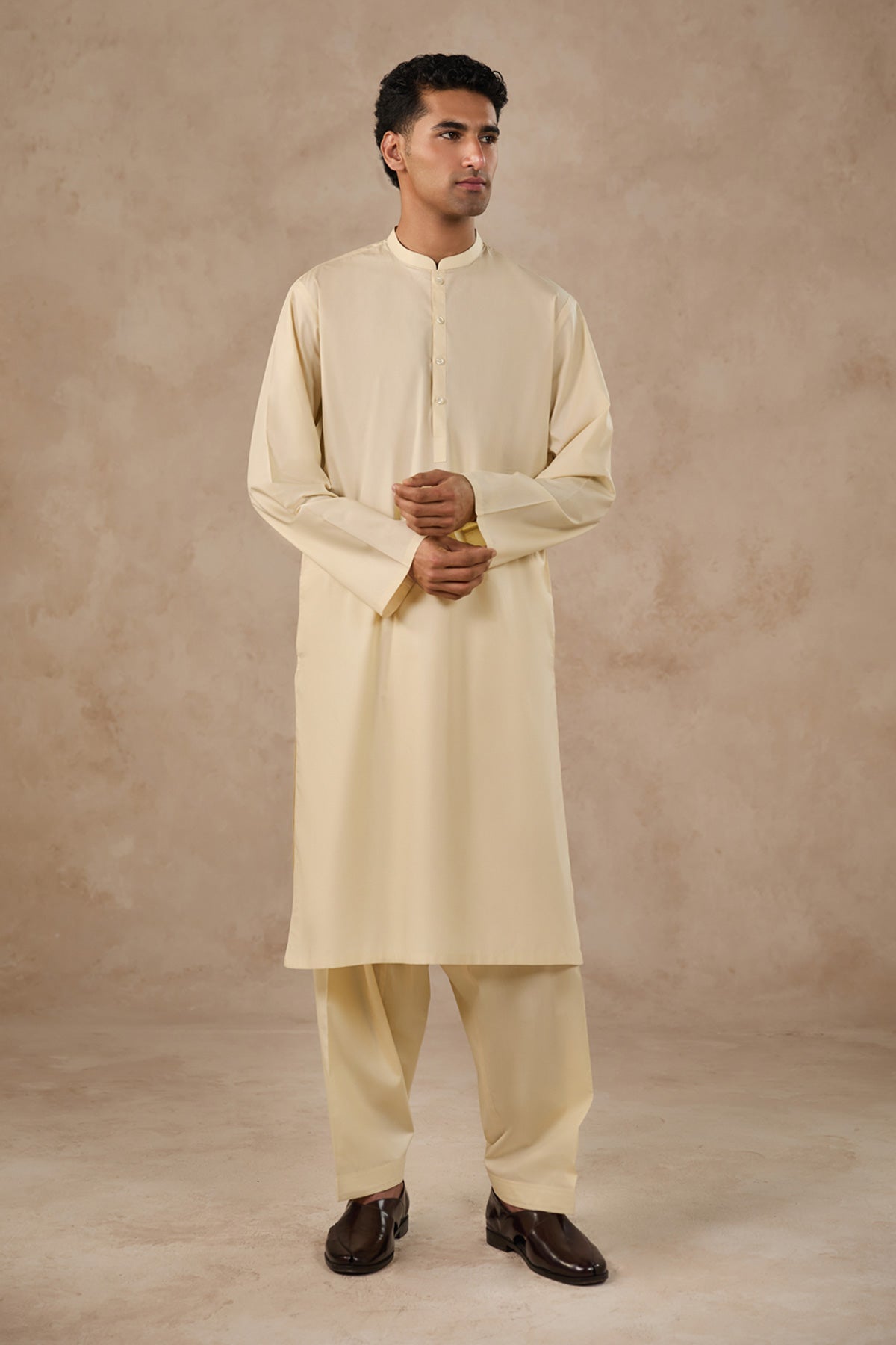Awami Suit In Pima Cotton - SMS236126