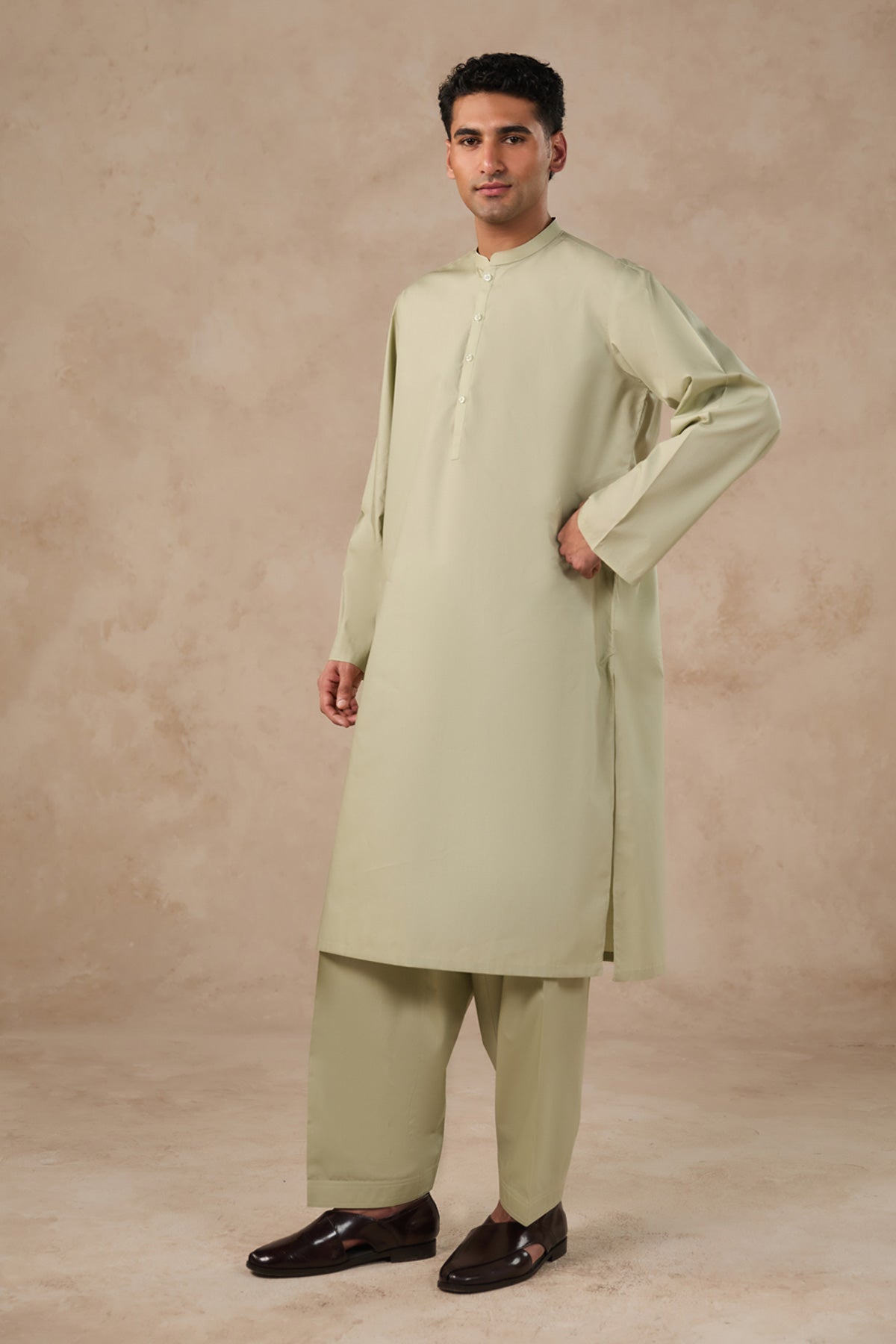 Awami Suit In Pima Cotton - SMS240126