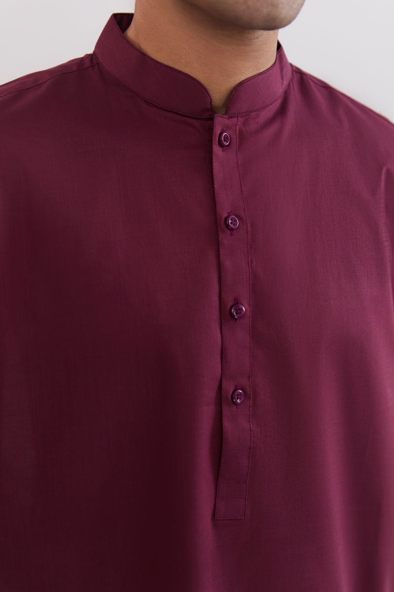 Men Band Collar Suit - SMS701125 - Shop Now at Shahnameh