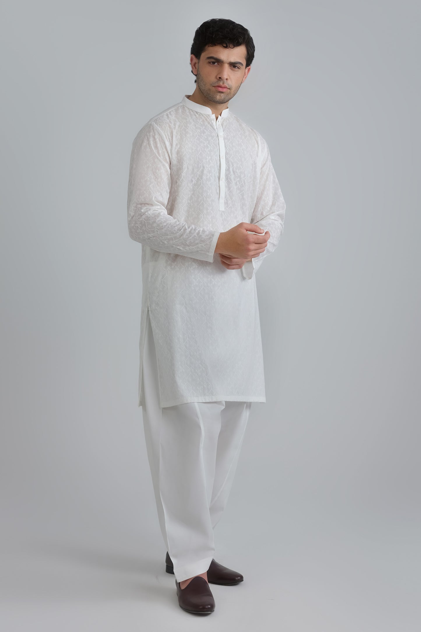 Embroidered Suit - SMS702A125