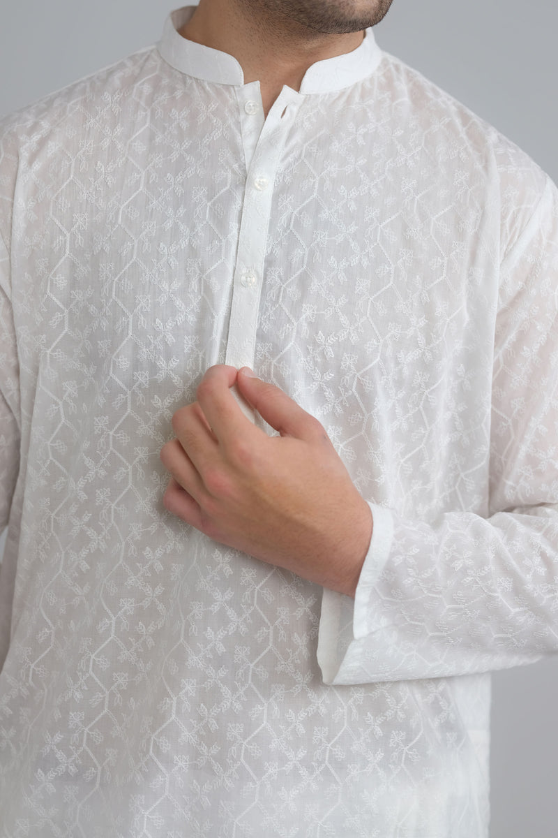 Embroidered Suit - SMS702A125