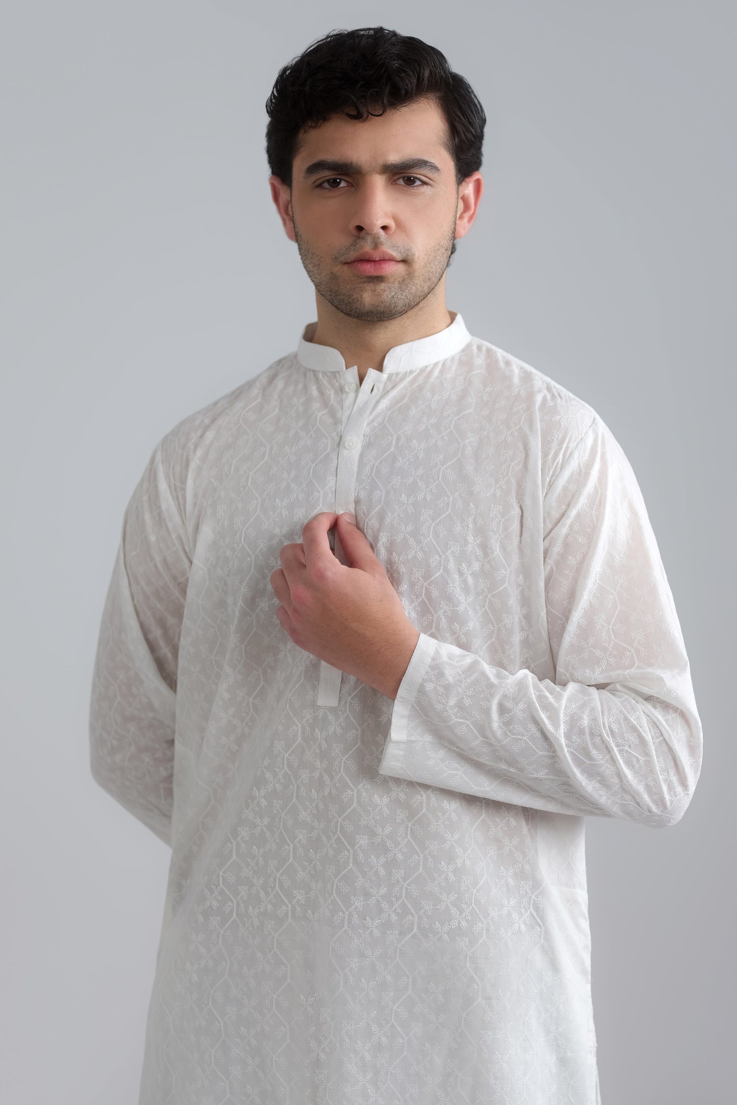 Embroidered Suit - SMS702A125